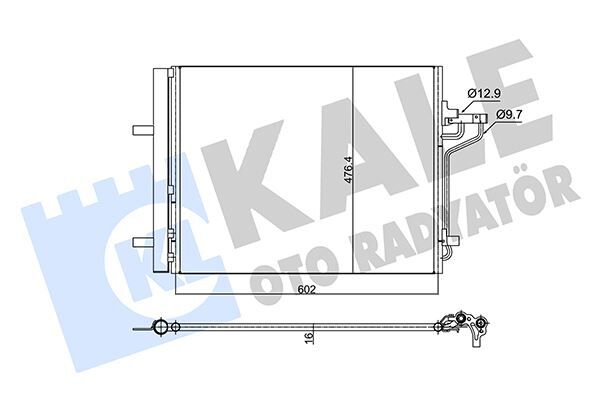 KALE 353155 KLİMA RADYATÖRÜ FORD CONNECT-KUGA-FOCUS 13> 1.5-1.6-2.0 ECOBOOST