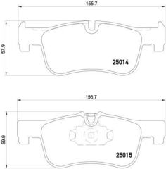 BREMBO P06078 FREN BALATASI ON BMW F20 F21 F22 F23