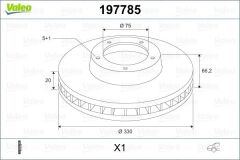 VALEO 197785 FREN DISKI ARKA BMW F30 F31 F34 F35 F32 F33 F36