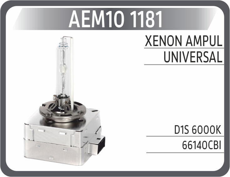 AEM10 1181 XENON AMPUL D1S 6000K