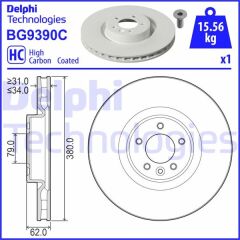 DELPHI BG9390C FREN DISKI ON DEFENDER L663 DISCOVERY 5 L462 R.R 4 VOGUE L405 R.R SPORT 2 L494