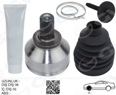 GVA 4435005K ÖN AKS KAFASI DIŞ SAĞ-SOL FOCUS II 03>11 C MAX 2.0TDCI 03>10 VOLVO S40 II 07>10 V50 07>10 T5
