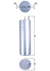 MAHLE KL229.5 KL229/2 YAKIT FİLTRESİ VW T5 2.5TDİ 03-09 BNZ-BPC 2 ÇIKIŞLI
