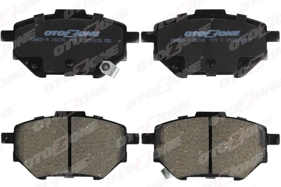 OTOZONE FDA9031-R ARKA FREN BALATA TOYOTA YARIS CROSS 1.5L M15A-FXE Hybrid MXPJ10. MXPB10 21-> Cıvata takımı ile birl ikte