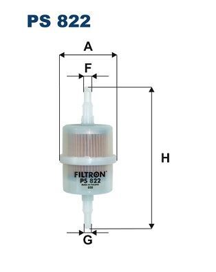 FILTRON PS6006 YAKIT FİLTRESİ ALFA ROMEO AUDİ CİTRO N DAEWOO-FS LUBLİN DAİHATSU FİAT FORD FSO ISUZU LADA PS822