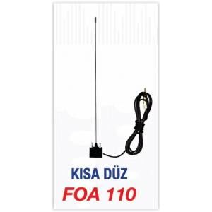 FLAS FOA110 OLUK ANTENİ KISA DÜZ ÜNİVERSAL