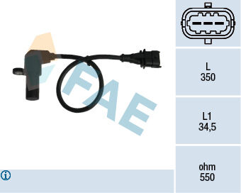 FAE 79069 KRANK MİL SENSÖRÜ ASTRA G 98-00 -VECTRA B 95-00 -ZAFIRA 1.8 16V 00 >
