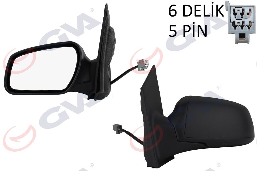 GVA 1035161 DIŞ DİKİZ AYNASI SOL FORD FOCUS 04> ELEKTRİKLİ ISITMALI ALT AYDINLATMALI 5PİN 5 FİŞ VM-301EHL
