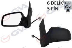 GVA 1035161 DIŞ DİKİZ AYNASI SOL FORD FOCUS 04> ELEKTRİKLİ ISITMALI ALT AYDINLATMALI 5PİN 5 FİŞ VM-301EHL