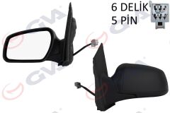 GVA 1035161 DIŞ DİKİZ AYNASI SOL FORD FOCUS 04> ELEKTRİKLİ ISITMALI ALT AYDINLATMALI 5PİN 5 FİŞ VM-301EHL