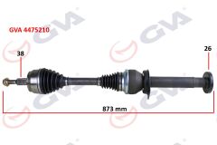 GVA 4475210 KOMPLE AKS SAĞ TRANSPORTER T5 2.5 TDİ 03-11 6 VİTES 880mm DÜZ VİTES