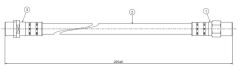CAVO C800403A FREN HORTUMU ARKA BMW E36
