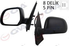 GVA 1019200 DIŞ DİKİZ AYNASI SOL DOKKER-LODGY 12> ELEKTRİKLİ ISITMALI KONVEKS 5 FİŞ VM-6803EHL