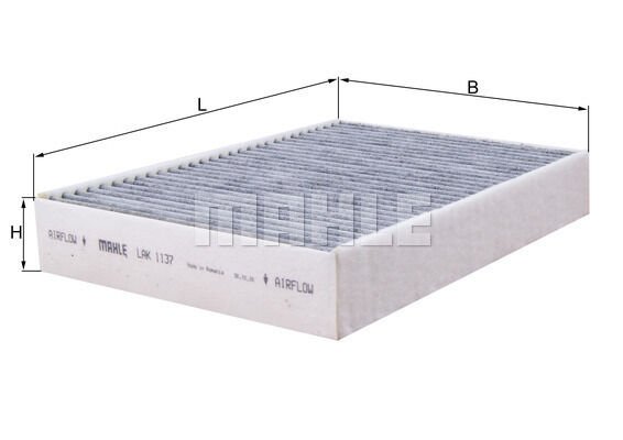 MAHLE LAK1137 POLEN FILTRESI LAND ROVER DISCOVERY SPORT L550 RANGE ROVER EVOQUE L551 KARBONLU