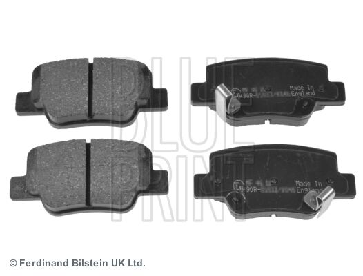 BLUEPRINT ADT342184 ARKA FREN BALATA TOYOTA VERSO 1.6L 1ZRFAE ZGR20 09-> 2.0L 1ADFTV AUR20 09-18