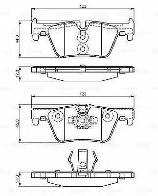 BOSCH 0986494554 FREN BALATASI ARKA BMW F20 F21 F22 F23 F30 F31 F34 F32 F33 F36