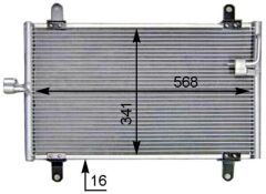 MAHLE AC514000S KLİMA KONDENSERİ DUCATO-BOXER-JUMPER 94-06 506x349x22