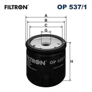 FILTRON OP2007 YAĞ FİLTRESİ DOBLO 1.2-1.9-MAREA 1.8-2.0-PUNTO 1.2-1.8-STILO 1.8-1.9-UNO 1.1-1.4-BRAVA-BRAVO-PALIO OP537.1