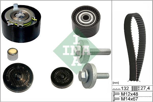 INA 530063910 EKSANTRİK GERGİ KİTİ MGN II-III-CLIO III-LGN II-III-SCENIC-FLUENCE-MODUS 1.6 16V K4M 7701477014