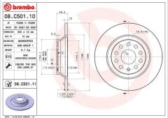 BREMBO 08C50111 FREN DİSKİ ARKA VW GOLF 7 13>20 ARTEON 17>20 PASSAT B8 15>20 TIGUAN 16>24 SKODA KODIAQ 16>SUPERB III 15>24 SEAT TARRACO 18>24 AUDI Q3 19> A3 14>20
