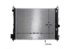 MAHLE CR2263000S RADYATÖR OPEL MOKKA 1.4-1.6 12- MOKKA X 1.4-1.6 CDTI 12- 1300365-1300366-42418327-94552132