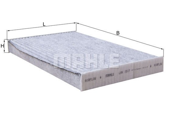MAHLE LAK1517 POLEN FİLTRESİ KARBONLU OPEL CROSSLAND 17> CITROEN C3 AIRCROSS 17>