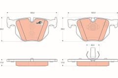 TRW GDB1730 FREN BALATASI ARKA BMW E70 F15 E71 F16