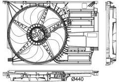 RADYATOR FANI KOMPLE BMW F45 F46 F48 F49 F39 . MINI F54 F55 F56 F57 F60