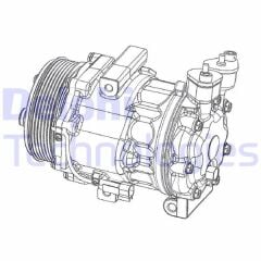 DELPHI CS20351 KLİMA KOMPRESÖRÜ FORD TRANSİT 06> 2.4-2.2 TDCİ ARKADAN ÇEKER