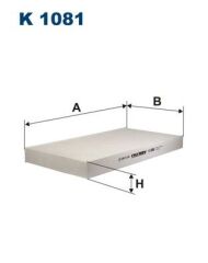 FILTRON K8005 POLEN FİLTRESİ CORSA C 00>06COMBO C 01>10 VECTRA C 02> TIGRA 04> SIGNUM 03>