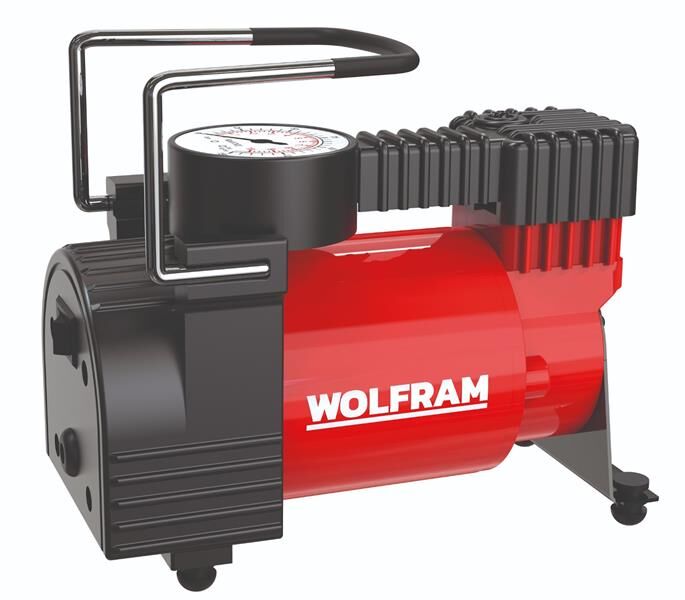 WOLFRAM 75510 HAVA KOMPRESÖRÜ BAKIR SARGI GENİŞ GÖVDE UZUN ÖMÜR 12 VOLT 180 WATT ÇANTASIZ