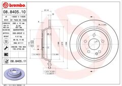 BREMBO 08840510 FREN DISKI ARKA MERCEDES VITO W639