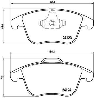 VALEO 670879 FREN BALATASI ON FORD MONDEO IV 07> S MAX GALAXY 07> VOLVO S60 II 1.5 T3 15>18 S80 II 2.0 08>12 V60 I 11>15 V70 III 09>15 XC70 II 09>12 . LAND ROVER FREELANDER II L359 RANGE ROVER EVOQUE L538