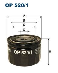 FILTRON OP520.1 YAĞ FİLTRESİ RENAULT R9 1.4 60HP 81-89