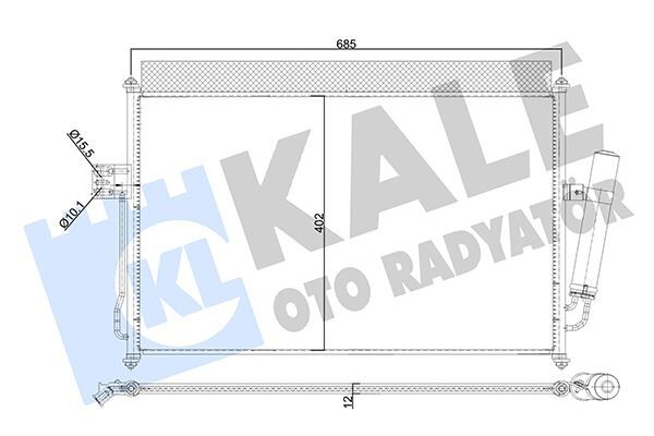 KALE 354030 KONDENSER AL/AL ISUZU D-MAX