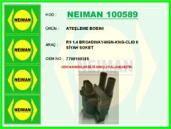 NEIMAN 100589 ATEŞLEME BOBINI R9 1.4 BROADWAY-MGN-KNG-CLIO II SİYAH SOKET