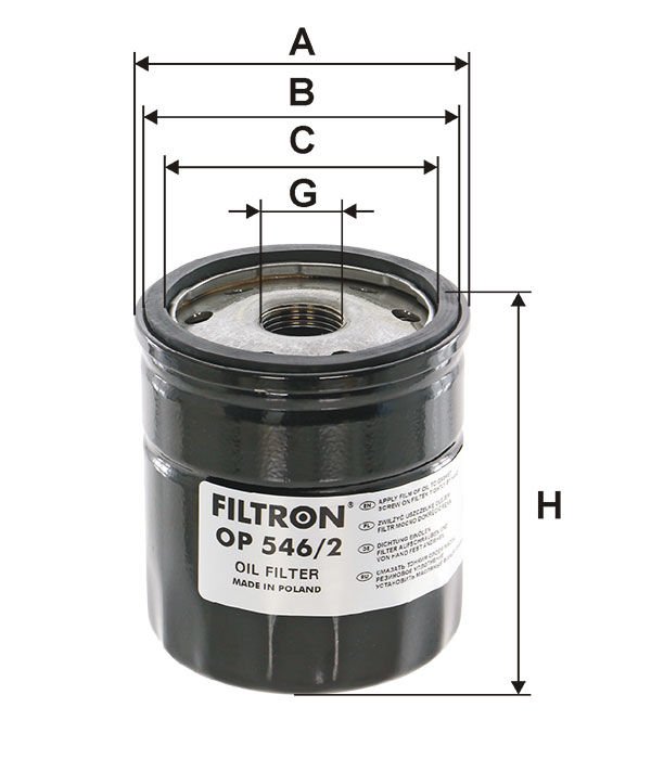 FILTRON FILT OP 546/2 FOCUS/MONDEO/ KUGA YAG FILTRESI
