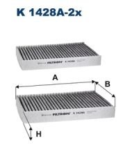 FILTRON FILT K 1428A-2x 5G30-5F90 M5-G31-6G32 GT-7G11-7G12-8G14-G15-8 F92 M8-G16-X5 G05-X6 G06-X7 G07 POLEN FILTRESI