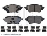 BLUEPRINT ADBP420098 ARKA FREN BALATA TOYOTA COROLLA 1.2L 8NRFTS NRE210 19-> / 1.6L 1ZR-FAE ZRE210 19-> / 1.8L 2ZR-FXE Hybrid ZWE211 19-> / 1.5L M15A-FKS MZEA11 21-> - Kıskaçlı montaj parçaları ile birlikte