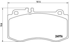 BREMBO P50087 FREN BALATASI ON MERCEDES W212 S212 C218 X218