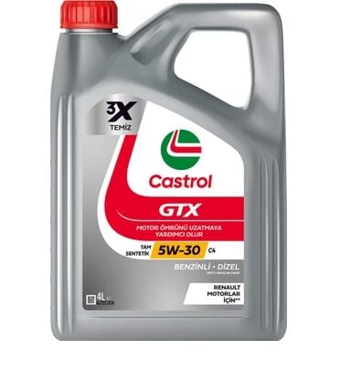 CASTROL 15FF56 MOTOR YAĞI GTX 5W-30 C4 4X4L TU
