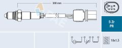 FAE 75059 OKSİJEN SENSÖRÜ P207-P308-P508-P2008-P3008-C3-C4-C5-PARTNER-BERLINGO-DS3-DS4- 1.4-1.6 VTİ MİNİ R55 R56 R57