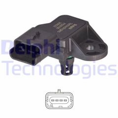 DELPHI PS20100-12B1 EMME MANİFOLD BASINÇ MAP SENSÖRÜ P207-P308-P5008-PARTNER-BERLINGO-C3-C4-DS3 1.4-1.6 16V VTi