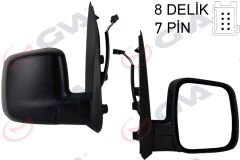 GVA 1029330 DIŞ DİKİZ AYNASI SAĞ FIORINO-BIPPER-NEMO 07> ELEKTRİKLİ ISITMALI SENSÖRLÜ KONVEKS 7 FİŞ VM-6115EHSR