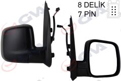 GVA 1029330 DIŞ DİKİZ AYNASI SAĞ FIORINO-BIPPER-NEMO 07> ELEKTRİKLİ ISITMALI SENSÖRLÜ KONVEKS 7 FİŞ VM-6115EHSR