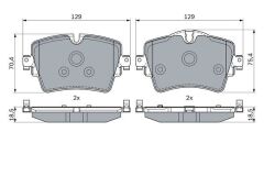 BOSCH 0986494940 FREN BALATASI ON BMW G42 G20 G30 G31 G38 G21 G28 G22 G23 G26 F52 F45 F48 F39 G01 G02 G08
