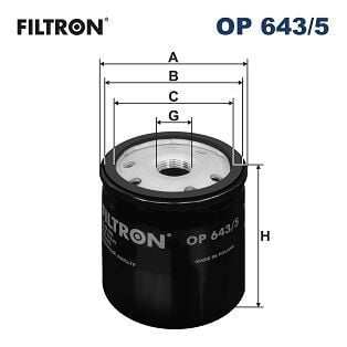 FILTRON OP2015 YAG FILTRESI MERCEDES OM607 W176 W246 C117 X156 W415 . RENAULT CLIO IV 12> MEGANE IV 15> DUSTER 12> SYMBOL III 14> NISSAN QASHQAI II 13> JUKE 12> NOTE E12 13>16 1.5dCi K9K OP643.5