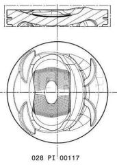 MAHLE 028PI00131002 028PI00117002 PISTON SEGMAN 76.51MM 050 GOLF 5-6-JETTA 3-4-PASSAT-1.4TSI-FSI BLG BMY CAVA CTHA 05>