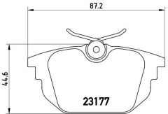 VALEO 671219 ARKA FREN BALATASI FIAT TEMPRA 90>TİPO 87> UNO 89> MAREA 96> CROMA 87> BRAVO 96> ALFA ROMEO 145-146-155-156-164