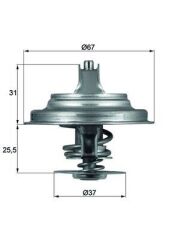 MAHLE TX25.87D TERMOSTAT PASSAT-CRAFTER-LT 28-35-TRANSPORTER IV 87C
